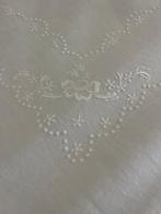 Lenzuolo sopra e due federe - Drap de lit (3) - 265 cm - 245, Antiek en Kunst