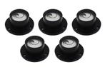 Set van 5 ronde libellen met metalen kast (zwart), Verzenden, Nieuw