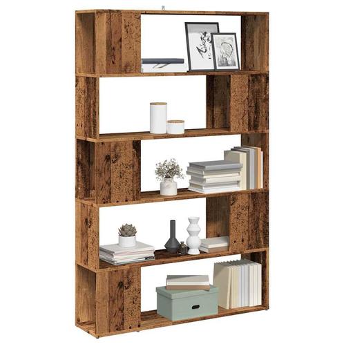 vidaXL Boekenkast/kamerscherm 100x24x155 cm oud houtkleurig, Huis en Inrichting, Kasten | Boekenkasten, Nieuw, Verzenden