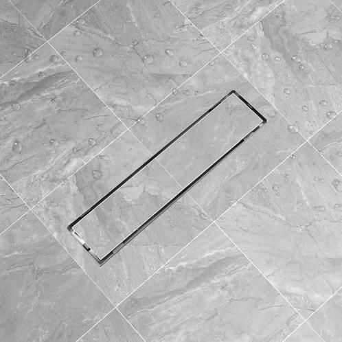 vidaXL Drain de douche linéaire 530 x 140 mm Acier, Bricolage & Construction, Sanitaire, Neuf, Envoi