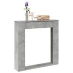 vidaXL Haardombouw 100x20x100 cm bewerkt hout betongrijs, Huis en Inrichting, Kachels, Verzenden, Nieuw