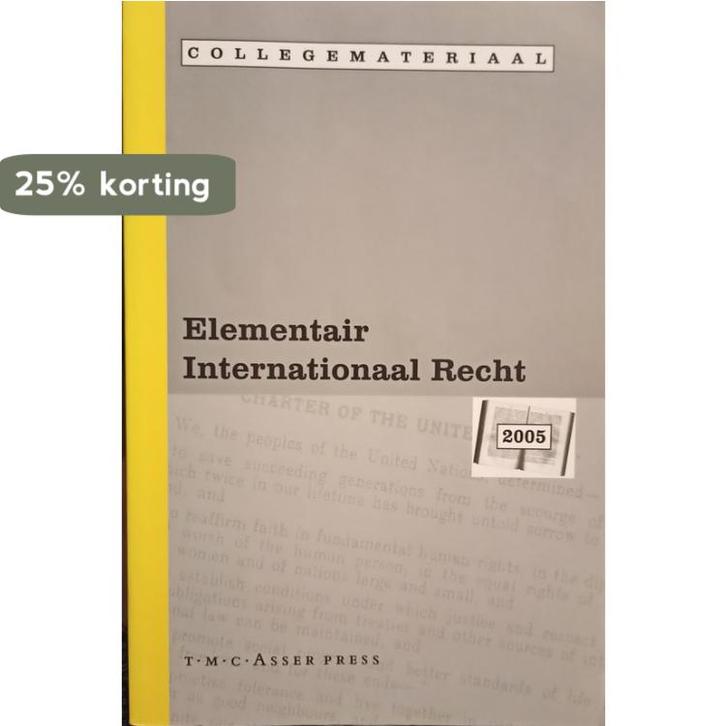 Elementair Internationaal Recht 2005 9789067042086, Boeken, Wetenschap, Gelezen, Verzenden