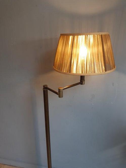 Staande lamp - Messing, Metaal - zwenkarm,, Antiek en Kunst, Curiosa en Brocante