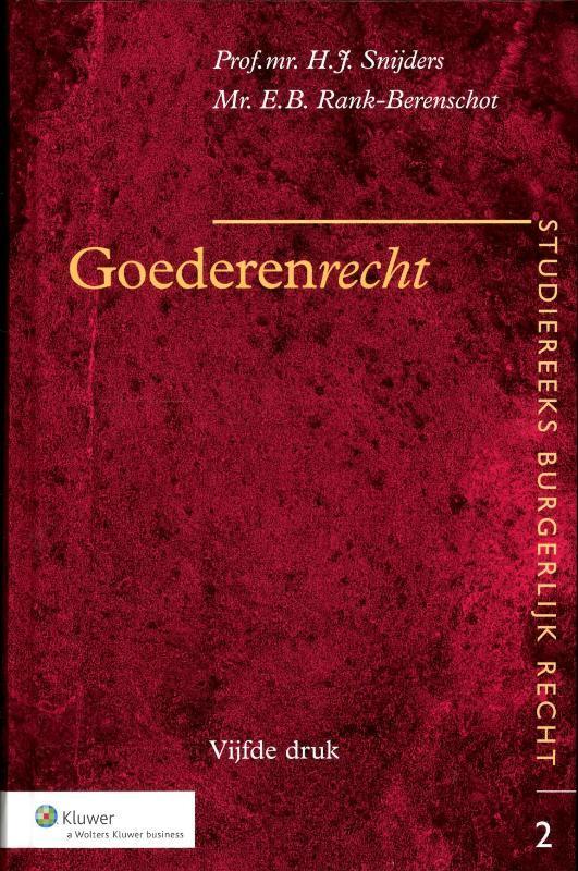 Goederenrecht / Studiereeks burgerlijk recht / 2, Boeken, Wetenschap, Gelezen, Verzenden