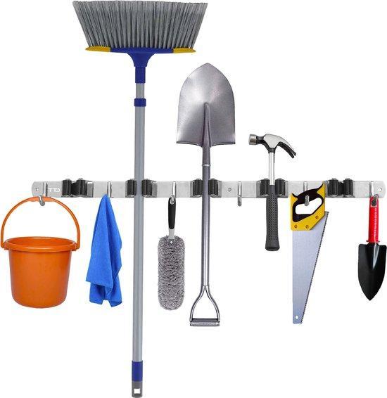 2dekans | TTD® Luxe XXL Bezemhouder – Zelfklevend – 5, Tuin en Terras, Hand-tuingereedschap, Ophalen of Verzenden