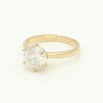 Ring - 14 karaat Geel goud Diamant (Natuurlijk), Handtassen en Accessoires, Ringen, Nieuw