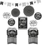 Verjaardag Versiering Set Happy Birthday Zwart 10 delig, Hobby en Vrije tijd, Verzenden, Nieuw