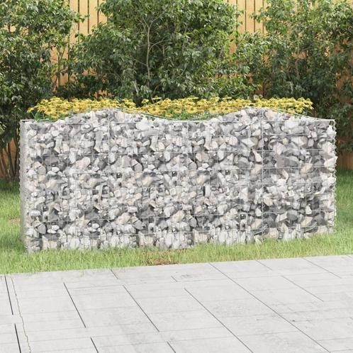 vidaXL Schanskorf gewelfd verhoogd 200x50x100 cm, Tuin en Terras, Bloempotten, Nieuw, Verzenden