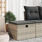 vidaXL Tuinkruk met kussen 55x55x37 cm poly rattan, Verzenden, Nieuw