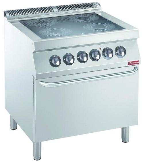 Fornuis | Elektrisch | 4 Vitrokeramische Platen | 4x 2.2kW, Zakelijke goederen, Horeca | Keukenapparatuur, Nieuw in verpakking