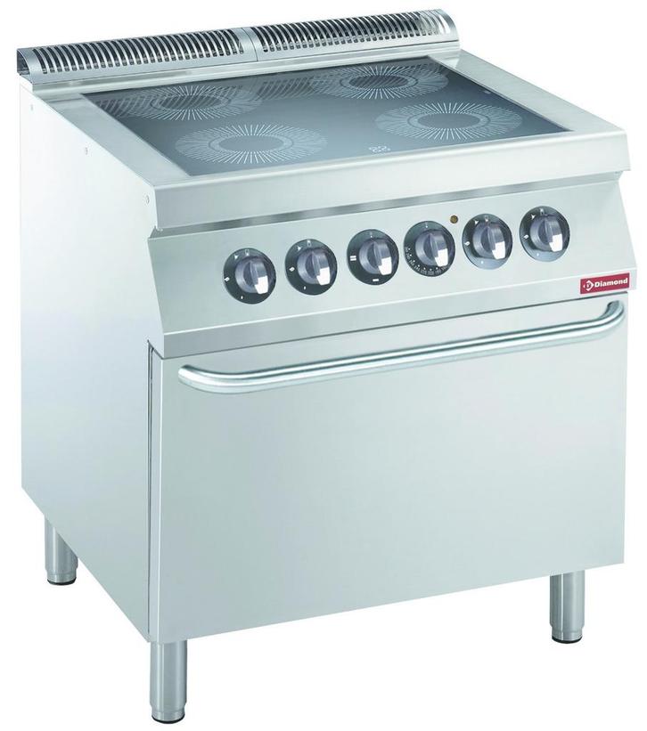 Fornuis | Elektrisch | 4 Vitrokeramische Platen | 4x 2.2kW, Zakelijke goederen, Horeca | Keukenapparatuur, Nieuw in verpakking