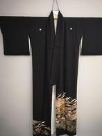 Kurotomesode, formele kimono, 5 wapenschilden - Zijde -