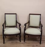 Fauteuil (2) - Mahonie, Zijde
