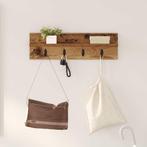 vidaXL Wandgemonteerde kapstok Oud hout 60 x 10.5 x 18 cm, Verzenden, Nieuw