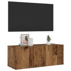 vidaXL Tv-wandmeubel 80x30x30 cm bewerkt hout oud, Huis en Inrichting, Verzenden, Nieuw