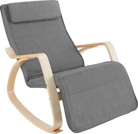 2dekans | tectake - Schommelstoel Onda fauteuil -, Huis en Inrichting, Fauteuils, Ophalen of Verzenden