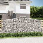 vidaXL Schanskorf gewelfd 400x50x160/180 cm gegalvaniseerd, Verzenden, Nieuw