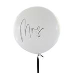 Bruiloft Ballon Mrs 91cm, Nieuw, Verzenden