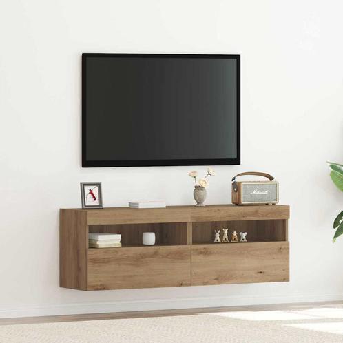 vidaXL TV Wandkast artisanaal eikenkleurig 60 x 30 x 40 cm, Huis en Inrichting, Kasten |Televisiemeubels, Nieuw, Verzenden