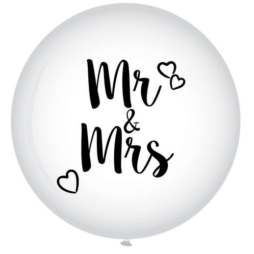 Mr & Mrs Ballon XL 90cm, Hobby & Loisirs créatifs, Articles de fête, Envoi