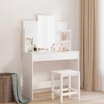 vidaXL Kaptafel met spiegel 96x39x142 cm wit, Verzenden, Nieuw
