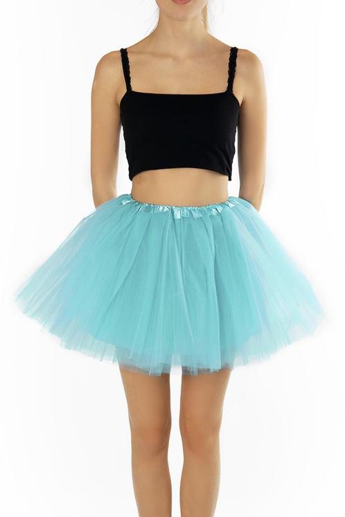 KIMU® Tutu Lichtblauw Tule Rokje 68 74 80 86 92 98 Licht Bla, Kinderen en Baby's, Carnavalskleding en Verkleedspullen, Meisje