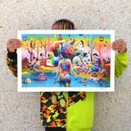 Okuda (1980) - Kaos Garden · No Reserve, Antiek en Kunst