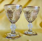 Baccarat - Wijnglas (2) - 24 kt goud - Baccarat - Pitcher, Antiek en Kunst