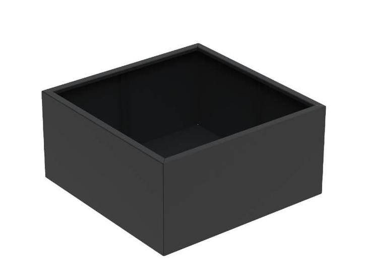 Aluminium plantenbak 120x120x60cm - Met bodem, Tuin en Terras, Bloembakken en Plantenbakken, Nieuw, Metaal, Tuin, Vierkant