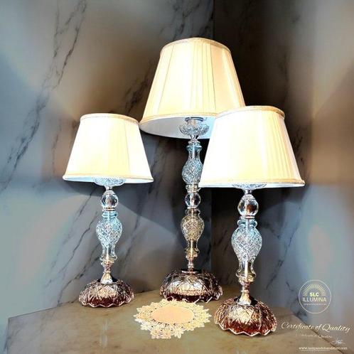SLC Illumina - MG - Kroonluchter (3) - Drie van hetzelfde, Antiek en Kunst, Kunst | Designobjecten