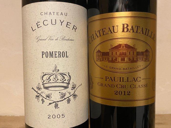 2005 Château L’Ecuyer & 2012 Château Batailley - Pauillac,, Verzamelen, Wijnen