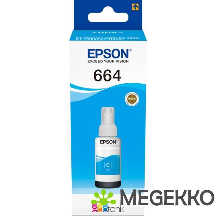 Epson T6642 Cyaan 70ml inkt voor ecotank, Computers en Software, Overige Computers en Software, Nieuw, Verzenden