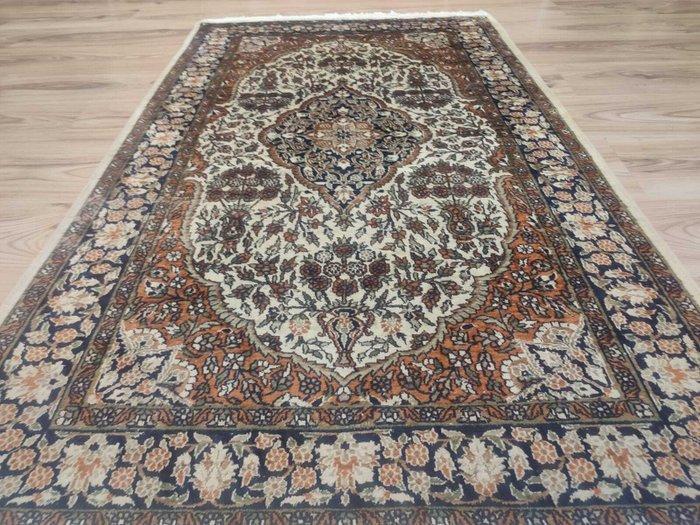 Ghoum - Vloerkleed - 1.6 m - 0.98 m - Kasjmir Zijde Bloemen, Huis en Inrichting, Stoffering | Tapijten en Vloerkleden