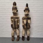 Stel beschilderd houten Afrikaanse Alusi beelden - Statue -, Antiek en Kunst