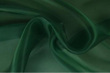 15 meter organza stof - Donkergroen, Verzenden
