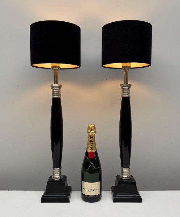Lampe de table - Laiton laqué, Aluminium - Deux grandes, Antiek en Kunst, Curiosa en Brocante