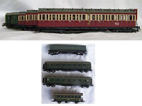Liliput H0 - Modeltrein personenwagen (9) - Donker groene, Hobby en Vrije tijd, Modeltreinen | H0