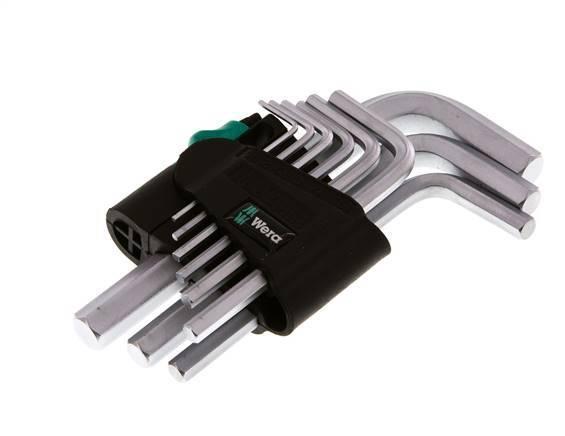 Wera 9-Delige Inbussleutelset 1,5 Tot 10mm Kort, Bricolage & Construction, Outillage | Outillage à main, Envoi