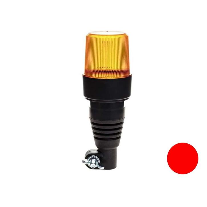 Rode Led flitslamp Met Flexibele DIN Steun, Auto-onderdelen, Verlichting, Ophalen of Verzenden