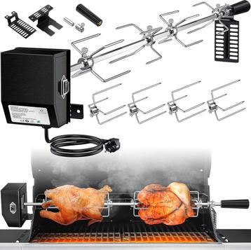 KESSER® RVS Rotisserie - 107cm -  Elektrische draaispit - Zw, Verzenden