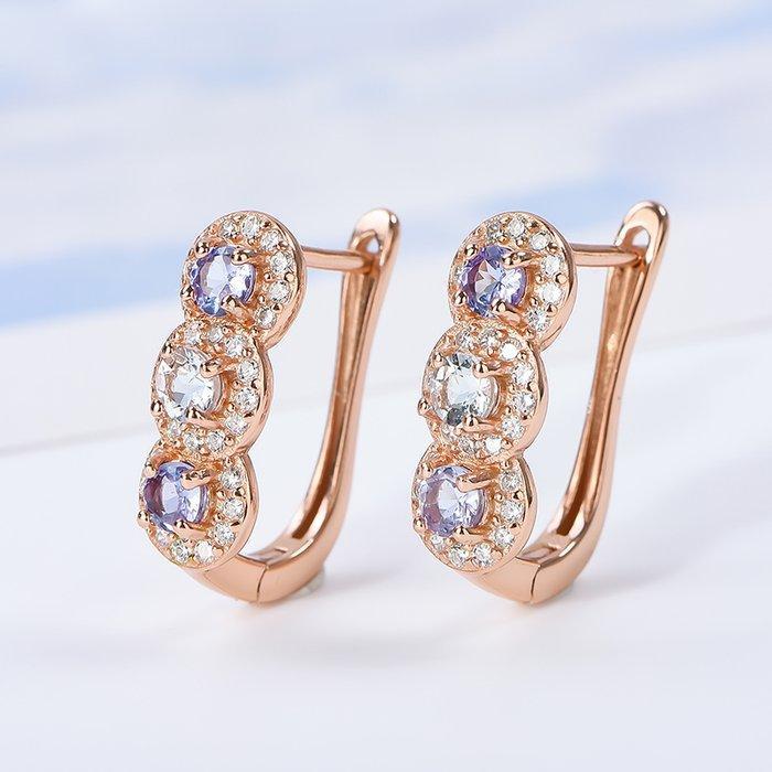 Zonder Minimumprijs - Oorbellen Zilver - 0.66ct. tw., Handtassen en Accessoires, Oorbellen