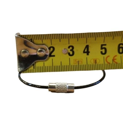 Zwarte 150 mm armband Staaldraad sleutelring, Jardin & Terrasse, Jardin & Terrasse Autre, Envoi