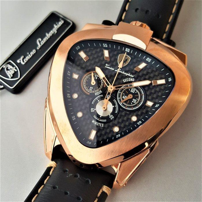Lamborghini - SPYDER - Chronograph Gold - Bullhead - New -, Handtassen en Accessoires, Horloges | Heren