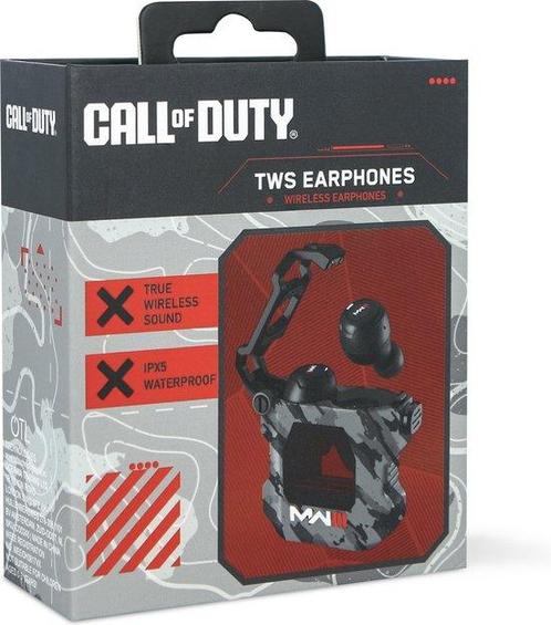 Call of Duty - TWS earbuds - metalen oplaadcase met led l..., TV, Hi-fi & Vidéo, Casques audio, Envoi