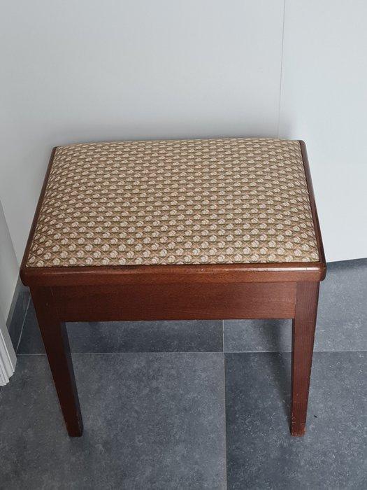 Kruk - mooie pianokruk, pianobank met opbergvak - Hout, Antiek en Kunst, Curiosa en Brocante