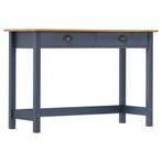 vidaXL Table console Hill Range avec 2 tiroirs Gris, Maison & Meubles, Tables | Tables de salon, Neuf, Verzenden