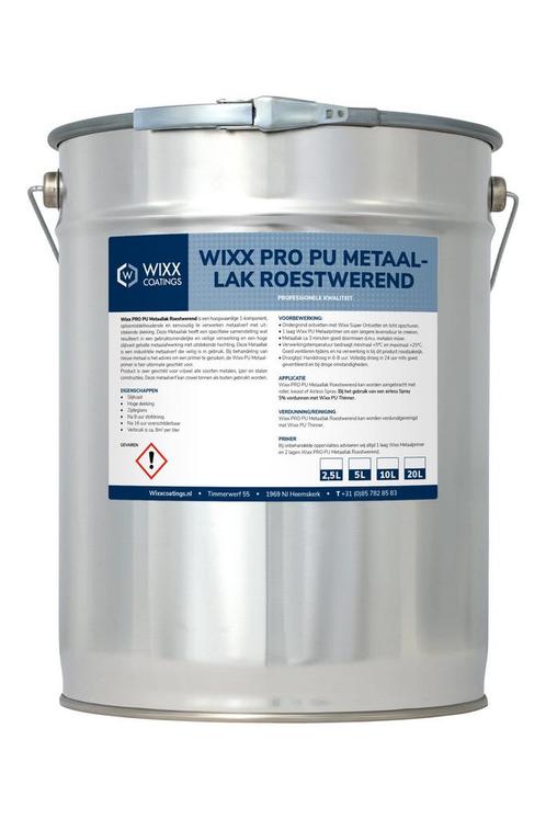 Wixx PRO PU Metaallak Roestwerend Wit 20L, Doe-het-zelf en Bouw, Verf, Beits en Lak, Wit, Nieuw, Verzenden