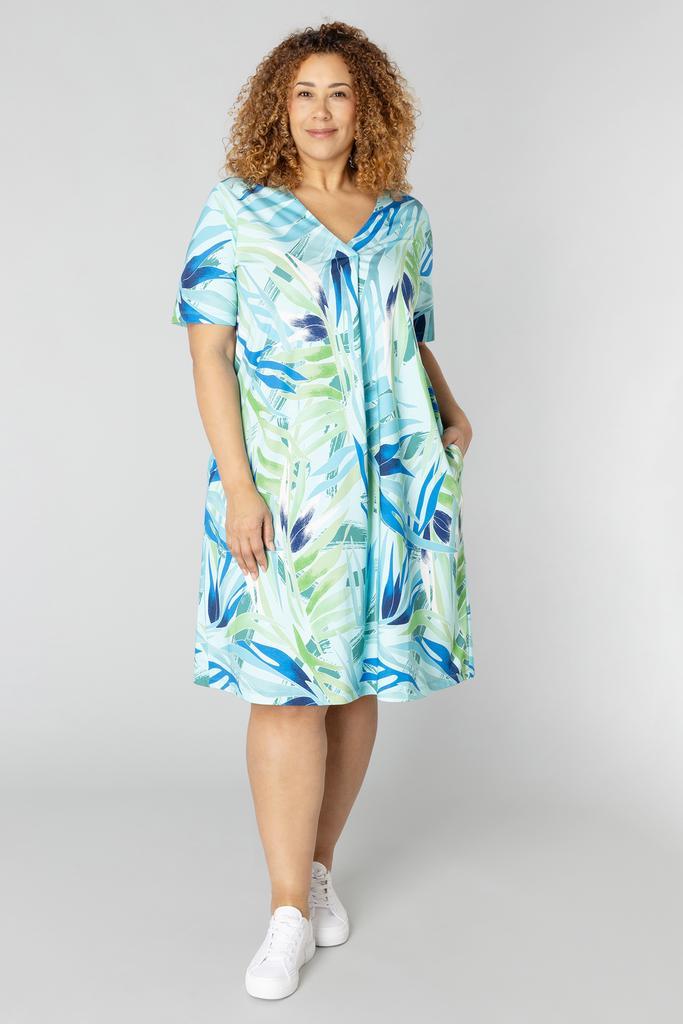 COLLETTA jurk travel V hals0(46)Maat 46/48 (XL) of groter, Kleding | Dames, Jurken, Overige kleuren, Nieuw, Maat 46/48 (XL) of groter