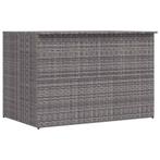 vidaXL Tuinbox 150x100x100 cm poly rattan grijs, Tuin en Terras, Bergingen en Tuinkasten, Verzenden, Nieuw