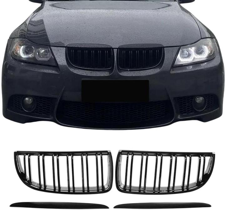 Grillen set | nieren | BMW 3-serie sedan E90 / touring E91 2, Auto-onderdelen, Carrosserie, Nieuw, BMW, Verzenden
